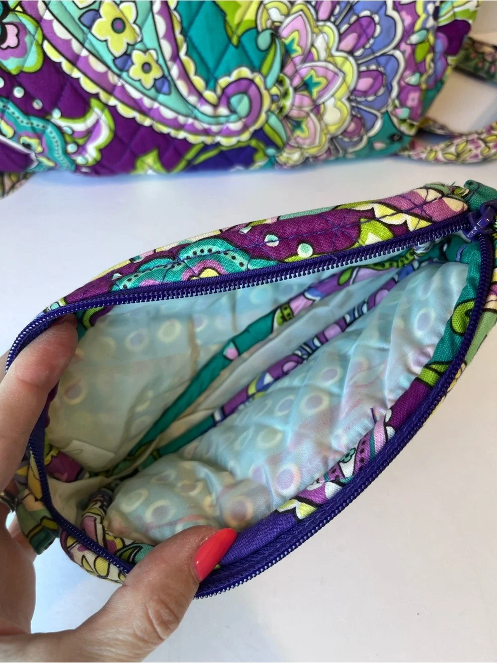 Vera Bradley Heather Backpack & Makeup Case